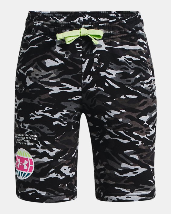 Jungen UA Rival Fleece ANAML Shorts, Black, pdpMainDesktop image number 0